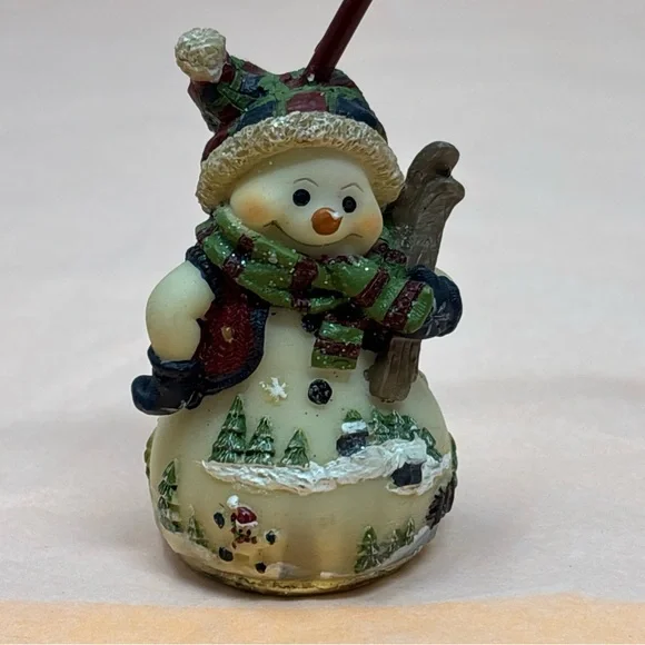 5 pc Vintage Mixed Christmas Ornament Lot - Candy, Bear, Bell - Picture 2 of 16